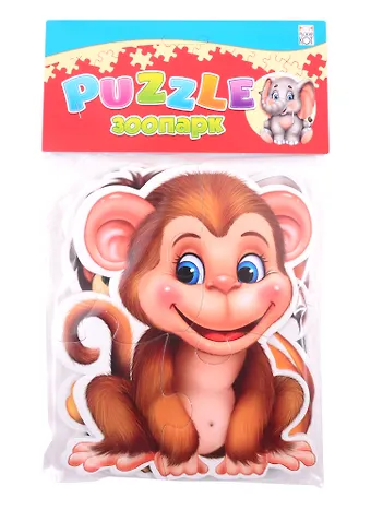 Пазлы мягкие для малышей ТМ Рыжий кот Зоопарк (изолон) П-5418